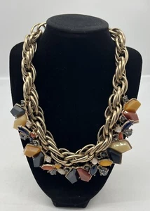 Zara Vintage Angel Design Charms Bib Collar Necklace 18” Very Nice - Picture 1 of 4