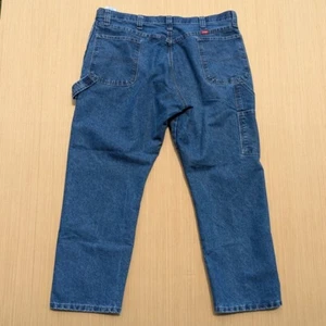 Jeans uomo Wrangler Carpenter lavaggio scuro relaxed fit denim blu 40X30 - Foto 1 di 4