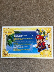 Mario Sunshine Nintendo Gamecube UK PAL Genuine ViP Points Unscratched - Picture 1 of 2