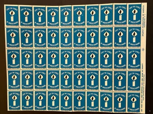 Epilepsy Foundation of America hoja completa de 50 etiquetas Light the Candles - Imagen 1 de 1