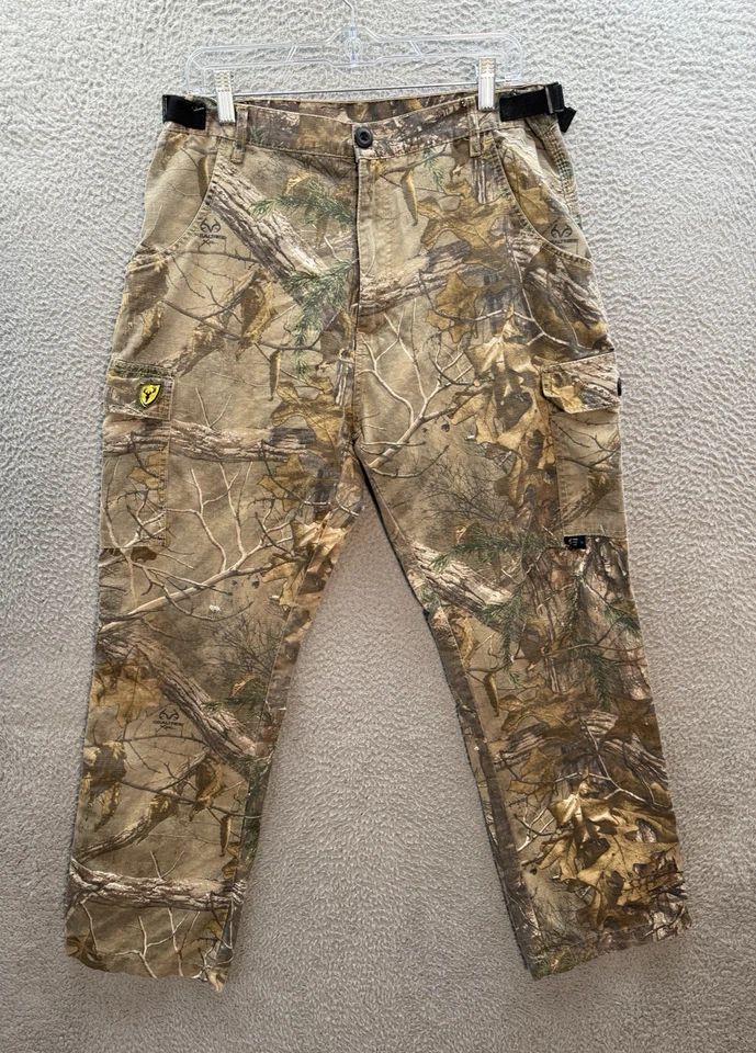 Scent Blocker Pants Mens Large Camouflage Ripstop Realtree Extra Camo Outdoors - Image 1 of 4