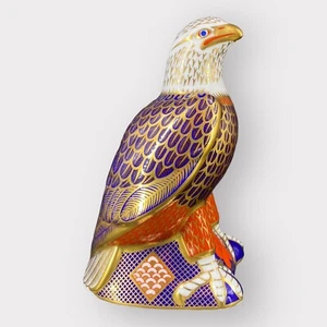 Vintage Royal Crown Derby English Bone China Eagle Imari Porcelain Figurine EX+ - Picture 1 of 9