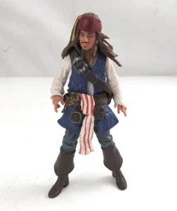 2011 Jakks Pacific Pirates Of The Caribbean Jack Sparrow 4" Action Figure - Picture 1 of 6