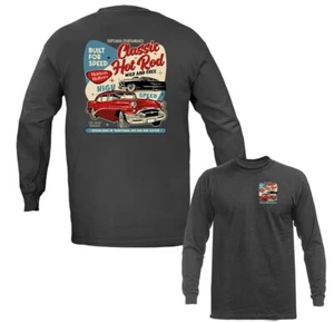 Classic Hot Rod Vintage Custom Car Automobil Grafik Langarm - Bild 1 von 15