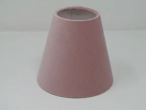 Lampshade Blush Pink Velvet Small Candle Clip Tapered Light Shade - Picture 1 of 12