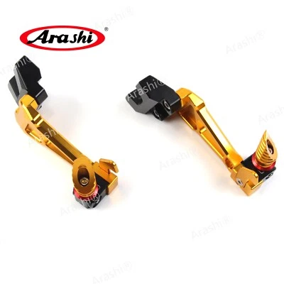 Pedal de estriberas de pasajero trasero dorado para Yamaha YZF R6 2006-2016 YZF-R6 Arashi Foto 1 de 4
