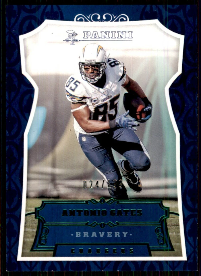 2016 Panini Bravery Antonio Gates /199 San Diego Chargers #70 Parallel - Image 1 of 2