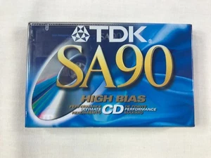 TDK SA90 High Bias CD Disk Ultimate Performance Lifetime Warranty Sealed Blue - Picture 1 of 3