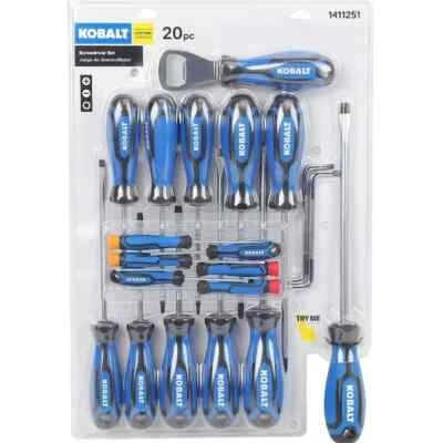 Kobalt Screwdrivers 20-Piece Plastic Handle Magnetic Screwdriver Set - Image 1 of 3