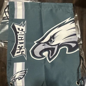 NFL Football Drawstring Bag - Backpack - Gym Bag - Philadelphia Eagles - Picture 1 of 2