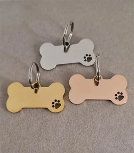 Custom Engraved Pet ID Tag with Personalized Name, Phone Number, and Address - Picture 1 of 7