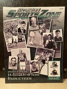 2003 Michigan State MSU vs Iowa Football Program MSU Auction - Picture 1 of 2