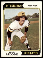 1974 Topps Bob Moose . Pittsburgh Pirates #382