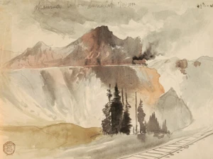 Stampa artistica giclée Chama Below the Summit di Thomas Moran Museum spedizione gratuita - Foto 1 di 3