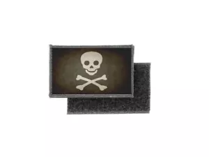 Flaggenaufnäher bedruckt Abzeichen Land Vintage Pirat Jolly Roger - Bild 1 von 1