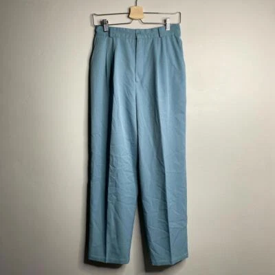 Blue 90’s vintage high-waisted straight-leg pants size 10 - Image 1 of 4