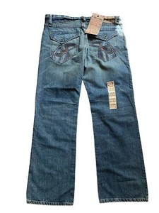 Mens NWT Crosby C7P Relaxed Straight leg Jeans 33x32 CH80521 NOS NEW Flap Pocket - Picture 1 of 8