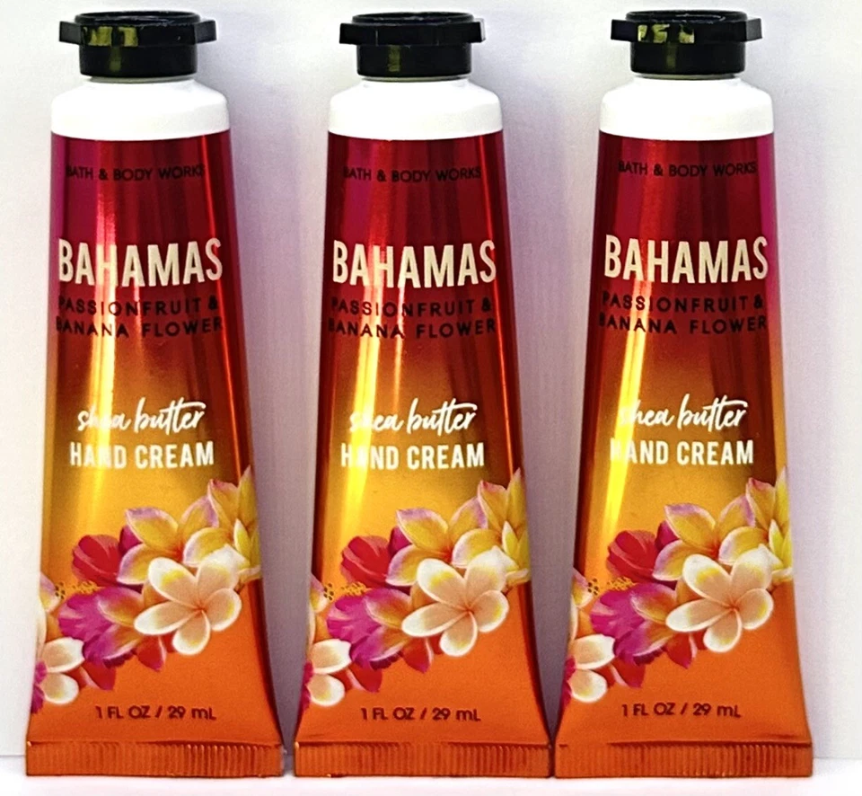 🌺3 BATH AND BODY WORKS BAHAMAS PASSIONFRUIT BANANA FLOWER HAND CREAM 1 FL OZ🌺 - Image 1 of 1