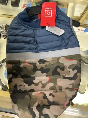 Reddy Size M For 16-18 in Dog Lightweight Reflective Puffer Vest Camouflage Navy - Image 1 of 3