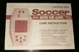 SELTENE BEDIENUNGSANLEITUNG ELEKTRONISCHES VIDEOSPIEL SOCCER KICK THE GOAL BAMBINA - Bild 1 von 4