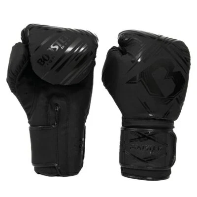 BOOSTER FIGHTGEAR Booster Boxhandschuhe BFG ALPHA Schwarz Muay Thai Boxen MMA Kickboxen Handschuhe