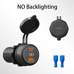100W USB Car Charger Socket PD QC3.0 Type C & Type A Ports 12V/24V Fast Charge - Photo 1 sur 6