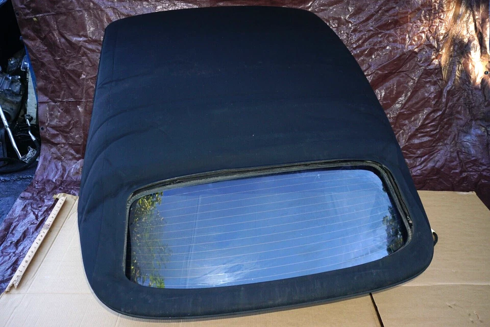 Cubierta de techo blanda convertible negra Audi A5 8F 2010-2016 con bisagra de vidrio OEM Foto 1 de 4