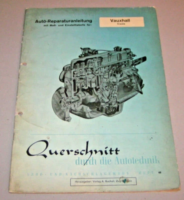 Coche Manual de Reparación Vauxhall Cresta Modelo pa - Año Fabricación 1958-1962 - Imagen 1 de 3