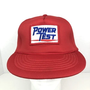 Vintage Power Test Snapback Trucker Cap Hat Toppers Inc One Size Foam Back - Picture 1 of 7
