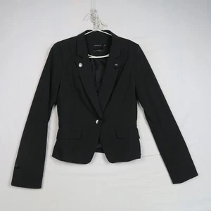 Portmans Womens Blazer Jacket 8(AU) or XS Black Long Sleeve Office Work - Picture 1 of 8