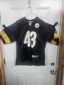 Pittsburgh Steelers #43 Polamalu Reebok Onfield Sewn Jersey Size 54 - Picture 1 of 6