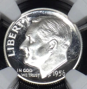 1956 Proof Roosevelt Dime NGC graded PF 68 Cameo - Picture 1 of 4
