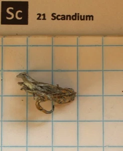 Destilliertes Scandium Metall 99,9% #26 1,31 Gramm Element 21 - Picture 1 of 2