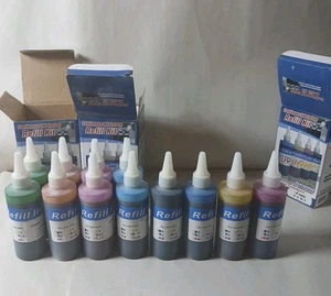 12 X 120ML Premium Pigment refill ink for Cannon IP 9900 UV Ink - Picture 1 of 11