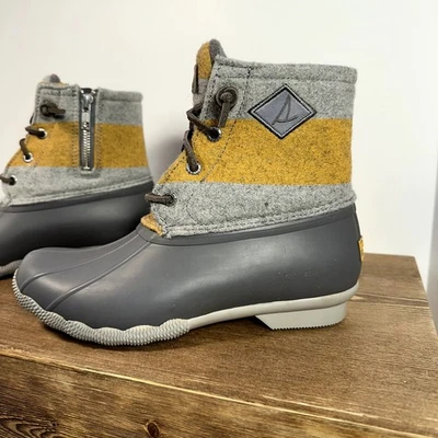 Sperry Saltwater Wool Embossed Duck Boot Womens 6M STS84373 Utility Gorpcore  - Image 1 of 4
