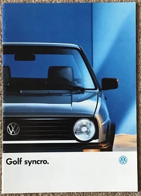 VOLKSWAGEN GOLF RANGE Sales Brochure Aug 1987 #720/1190.23.41 FRENCH TEXT - Image 1 of 4