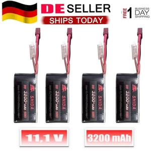 4x 3200mAh Lipo Akku 11,1V 25C T-Stecker für WLtoys MJX 14301 MJX 14302MJX 14303 - Bild 1 von 9