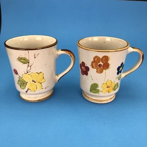 Lote de 2 tazas de gres Stonecrest Springtime & Ardie florales 8 oz Corea - Imagen 1 de 13