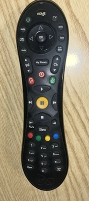 Virgin V6 Remote Control For TV Television TiVo Genuine Black Used - Image 1 of 4