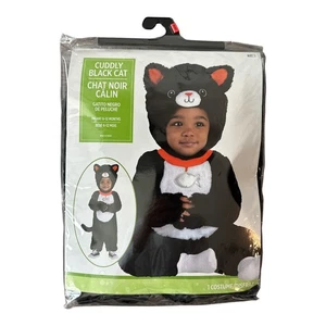 Cuddly Black Cat Animal Spirit Halloween Baby Child Costume 6-12 Months NEW - Picture 1 of 2