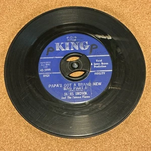 James Brown 45RPM “Papa’s Got a Brand New Bag” 1965 60s Funk Soul R&B 7” King - Picture 1 of 2