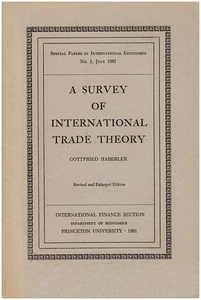 A Survey of International Trade Theory (Special Papers in International Econom.. - Picture 1 of 1