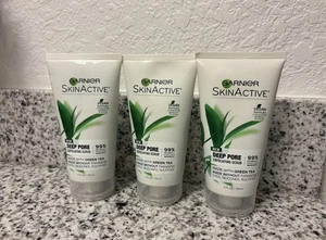 NEW (3) Garnier Skin Active Deep Pore Exfoliating Scrub - Picture 1 of 1