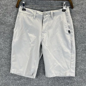 Quiksilver Shorts Boys Size 24 Gray Amphibian Hybrid Chino Quick Dry Casual - Picture 1 of 13