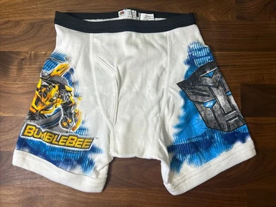 Vtg Sz 8 Boys Transformers Trunk Briefs Funpals NEW VTG ‘09 Bumblebee RARE FOTL - Image 1 of 4