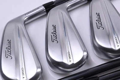 Titleist T350 2025 Irons / 5-PW+GW / Regular Flex MMT 65 Shafts - Image 1 of 4