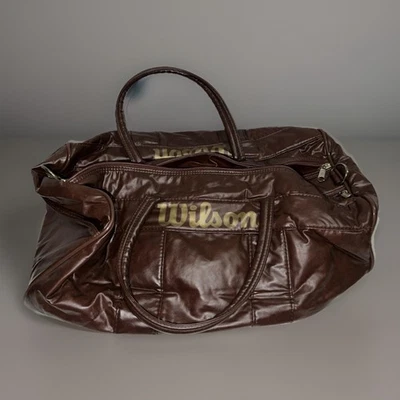 Bolso de Lona Wilson Marrón Doble Cara/Bolso de Gimnasio con Correa Foto 1 de 4