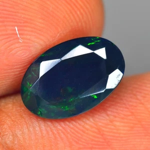 1.95Ct Resplendent Rainbow 3D Flash Natural Solid Welo Black Fire Opal - Picture 1 of 1