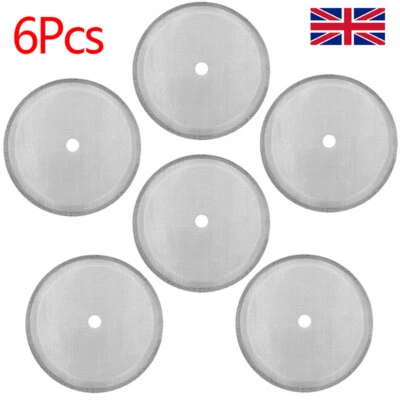 6X 4 Inch Stainless Steel Mesh French Coffee Press Screen Filter Replacement UK - Image 1 of 4