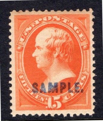 1889 US SC 189S 15c Daniel Webster SAMPLE - Type K ABN - MNH OG F/VF - Image 1 of 3
